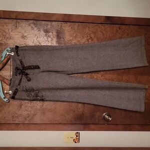 Guess Embroidered Patch Tweed Pants 28 small / Medium